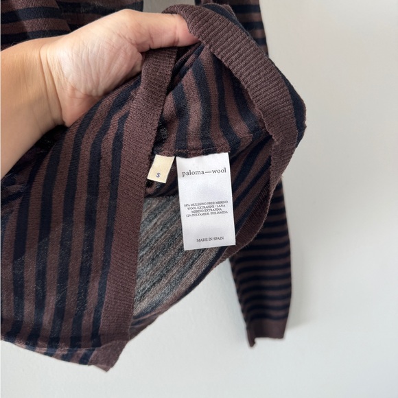 PALOMA WOOL Iglú Stripe Extrafine Merino Wool Sweater S - Picture 5 of 6